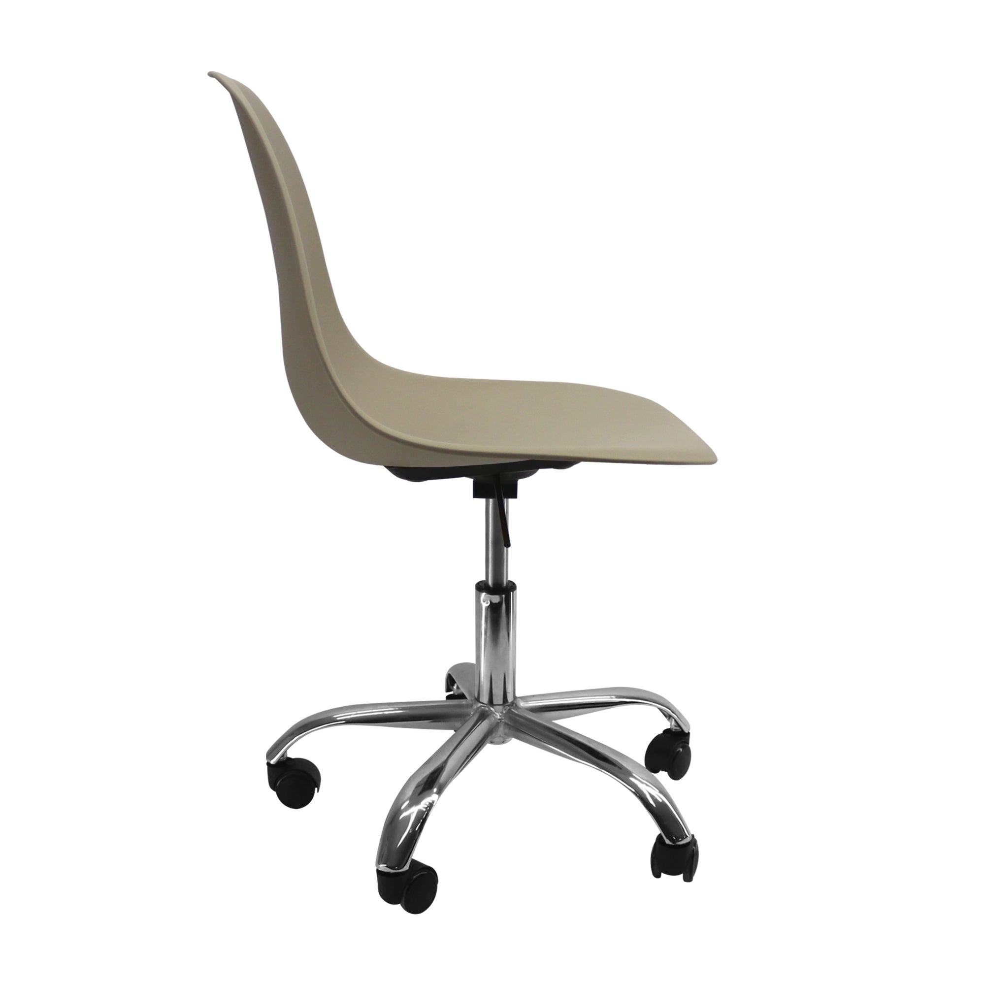 SILLA DKR CON RUEDAS TIPO EAMES BEIGE BOXBIT