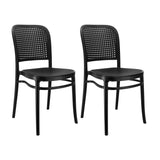 SET X 2 SILLA AMIS NEGRA  BOXBIT