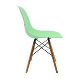 Set x 6 Sillas DKR Tipo Eames Verde Claro BoxBit