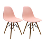 SET X 2 SILLAS DKR TIPO EAMES SALMÓN BOXBIT