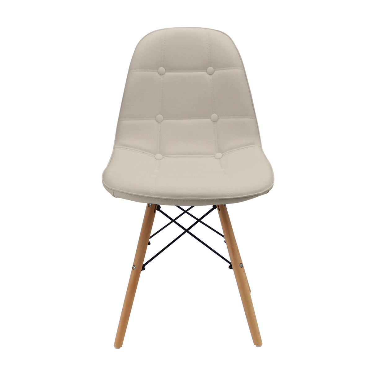 SET X 4 SILLAS DKR BOTONES BEIGE BOXBIT