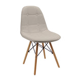 SILLA DKR BOTONES TIPO EAMES BEIGE BOXBIT