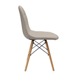 SET X 4 SILLAS DKR BOTONES BEIGE BOXBIT
