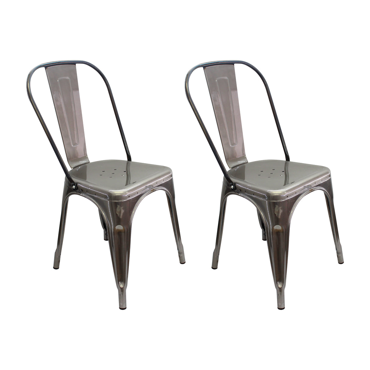 Set x 2 Sillas TITAN Tipo Tolix Metal Rustic BoxBit