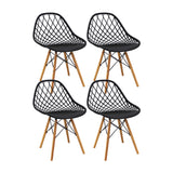 Set x 4 Sillas KAILA Negras BoxBit