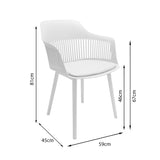 Set x 2 Sillas MENA Blancas Boxbit