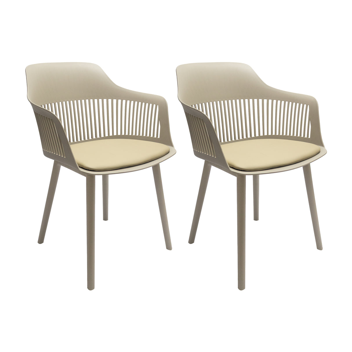 SET X 2 SILLAS MENA BEIGE BOXBIT