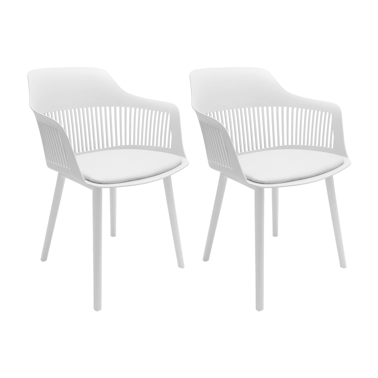 SET X 2 SILLAS MENA BLANCAS BOXBIT