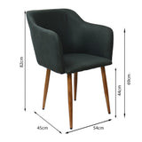 Silla Charla BM con Brazos Grafito