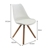 SET X 4 SILLAS ATLAS BLANCA BOXBIT