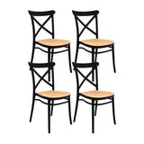Set x 4 Sillas Plats Negra BOXBIT