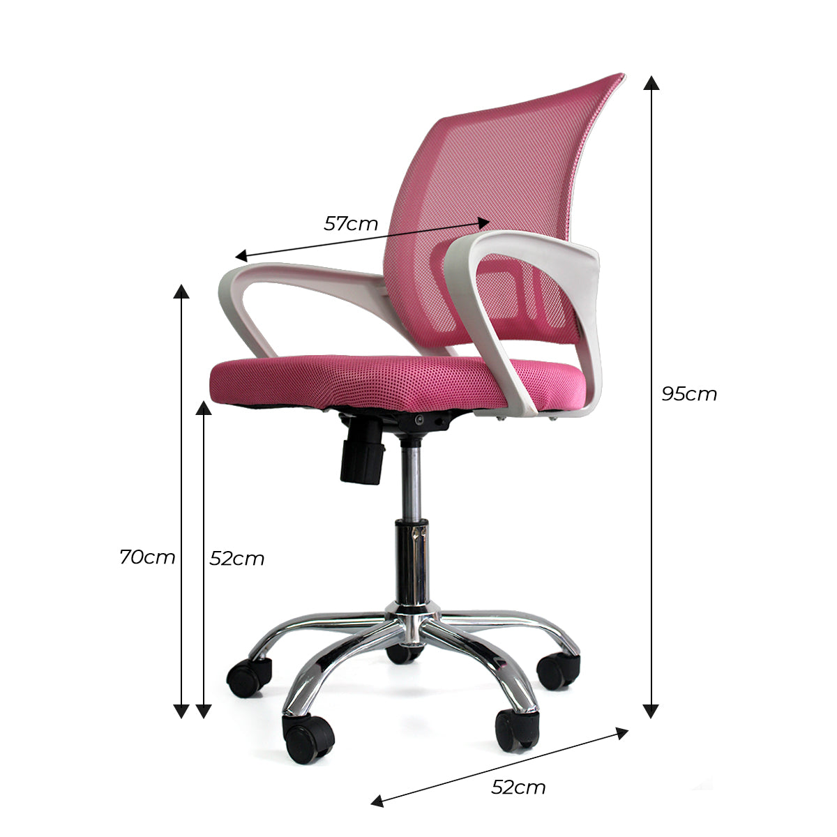 SILLA TOK ROSADA OFICINA BOXBIT