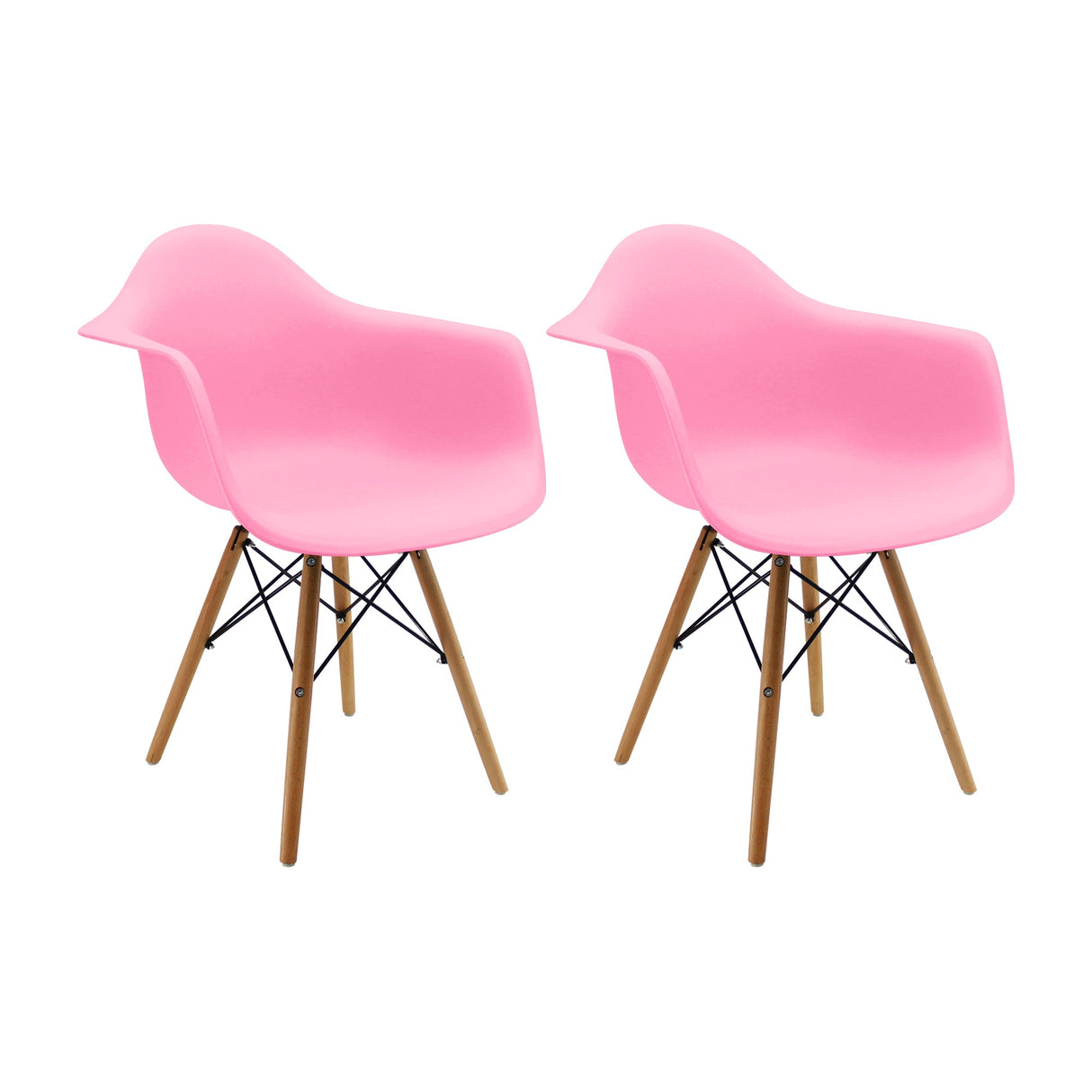 SET X 2 SILLAS DKR CON BRAZOS ROSADA BOXBIT
