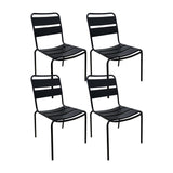 Set x 4 Sillas Bora Negro Boxbit