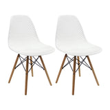 SET X 2 SILLAS COLMEIA BLANCAS BOXBIT