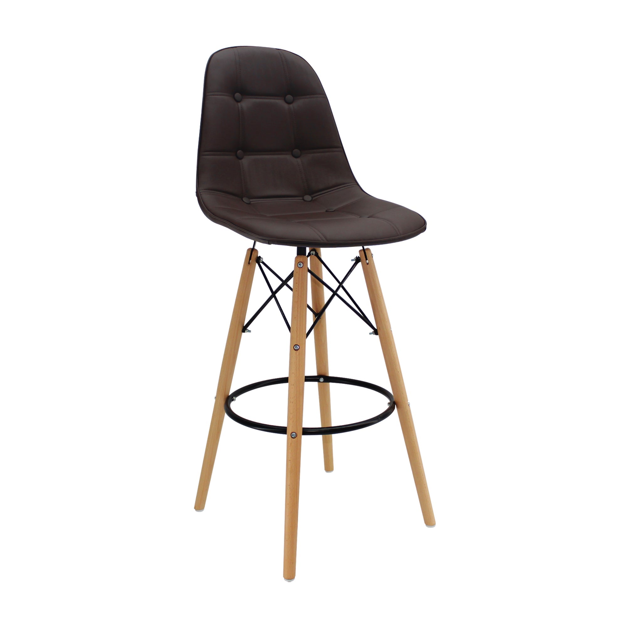SILLA DKR BOTONES BAR TIPO EAMES CAFE BOXBIT