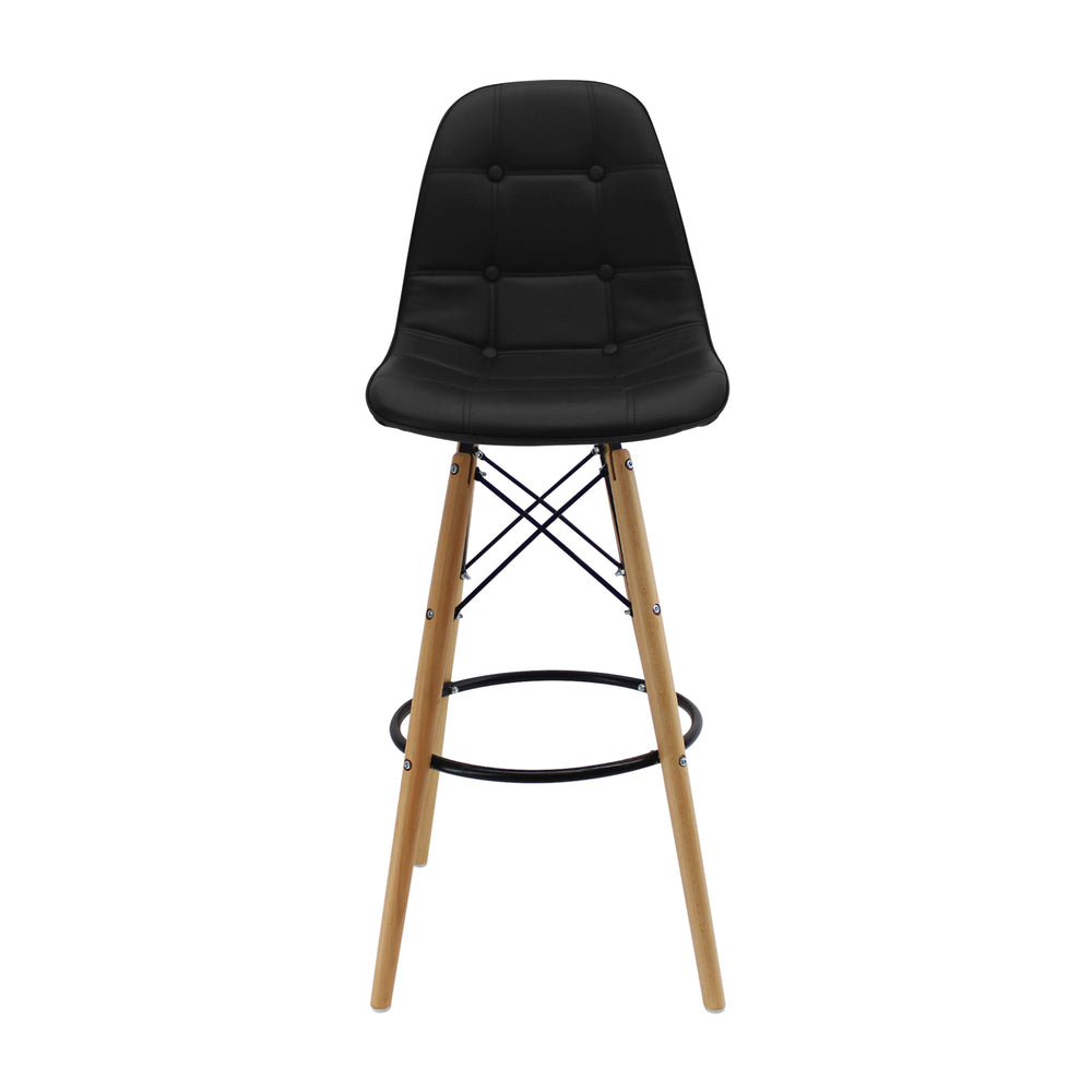 SILLA DKR BOTONES BAR TIPO EAMES NEGRO BOXBIT