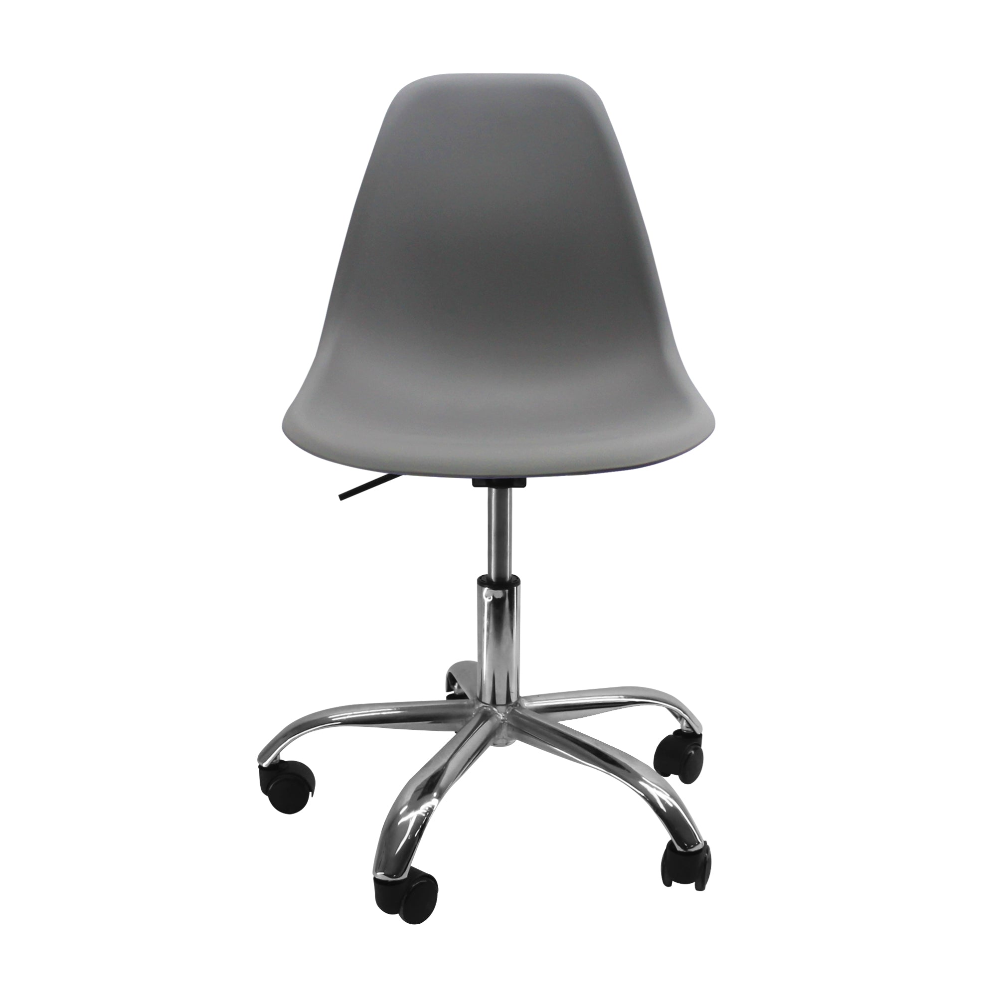 SILLA DKR CON RUEDAS TIPO EAMES GRIS BOXBIT