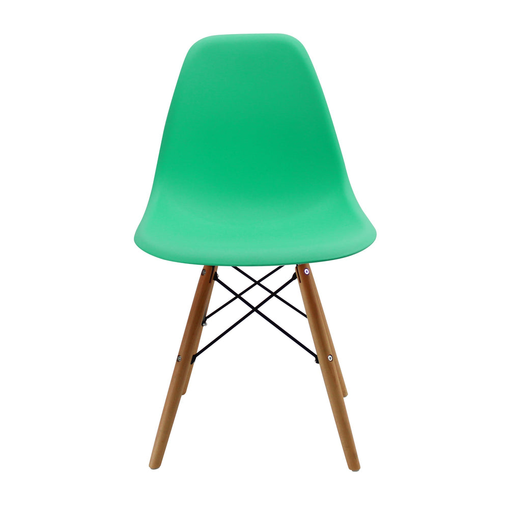 SET X 4 SILLAS DKR TIPO EAMES VERDE MENTA BOXBIT