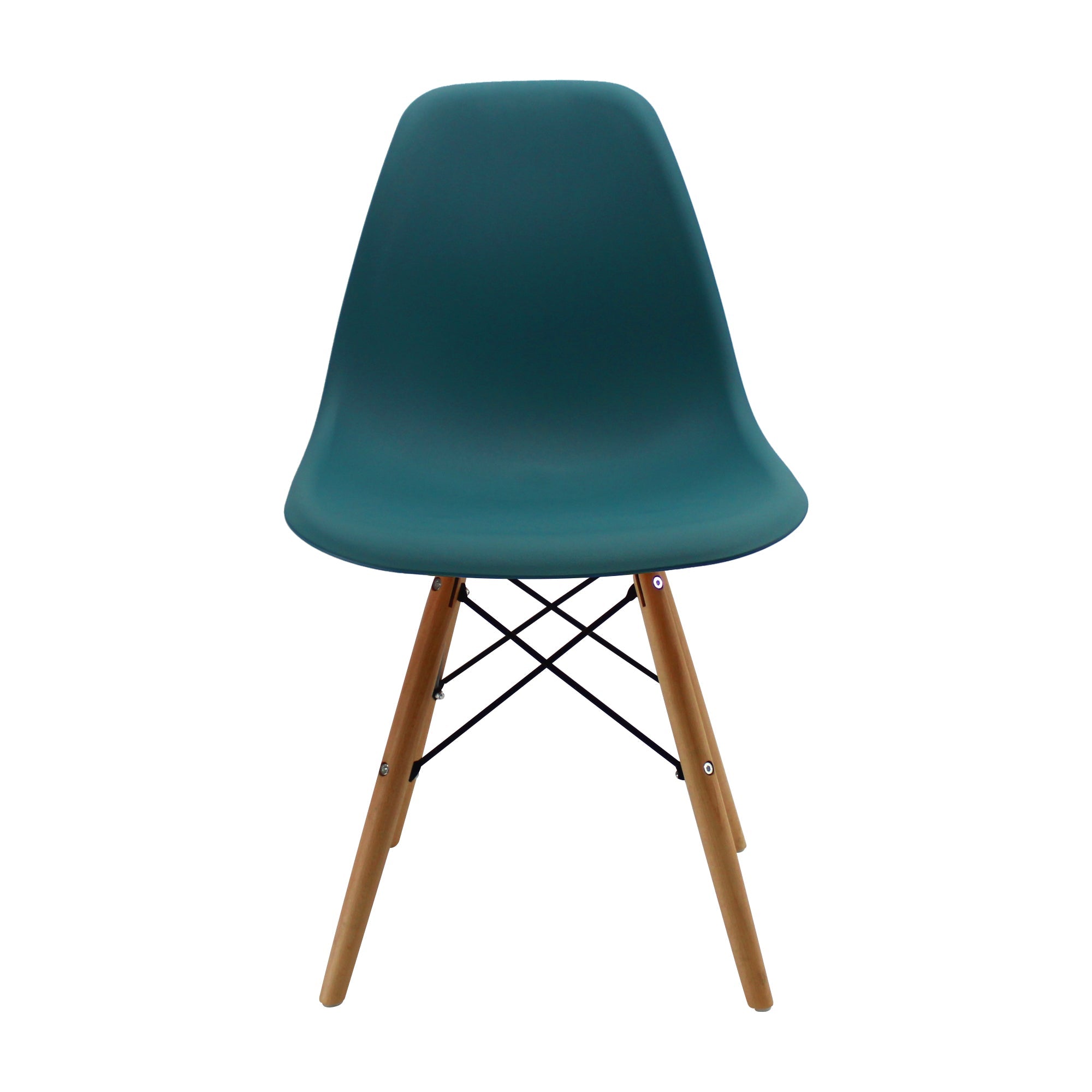 SET X 4 SILLAS DKR TIPO EAMES AZUL PETRÓLEO BOXBIT
