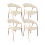 SET X 4 SILLA EXTERIOR RATAN CURVE BEIGE BOXBIT