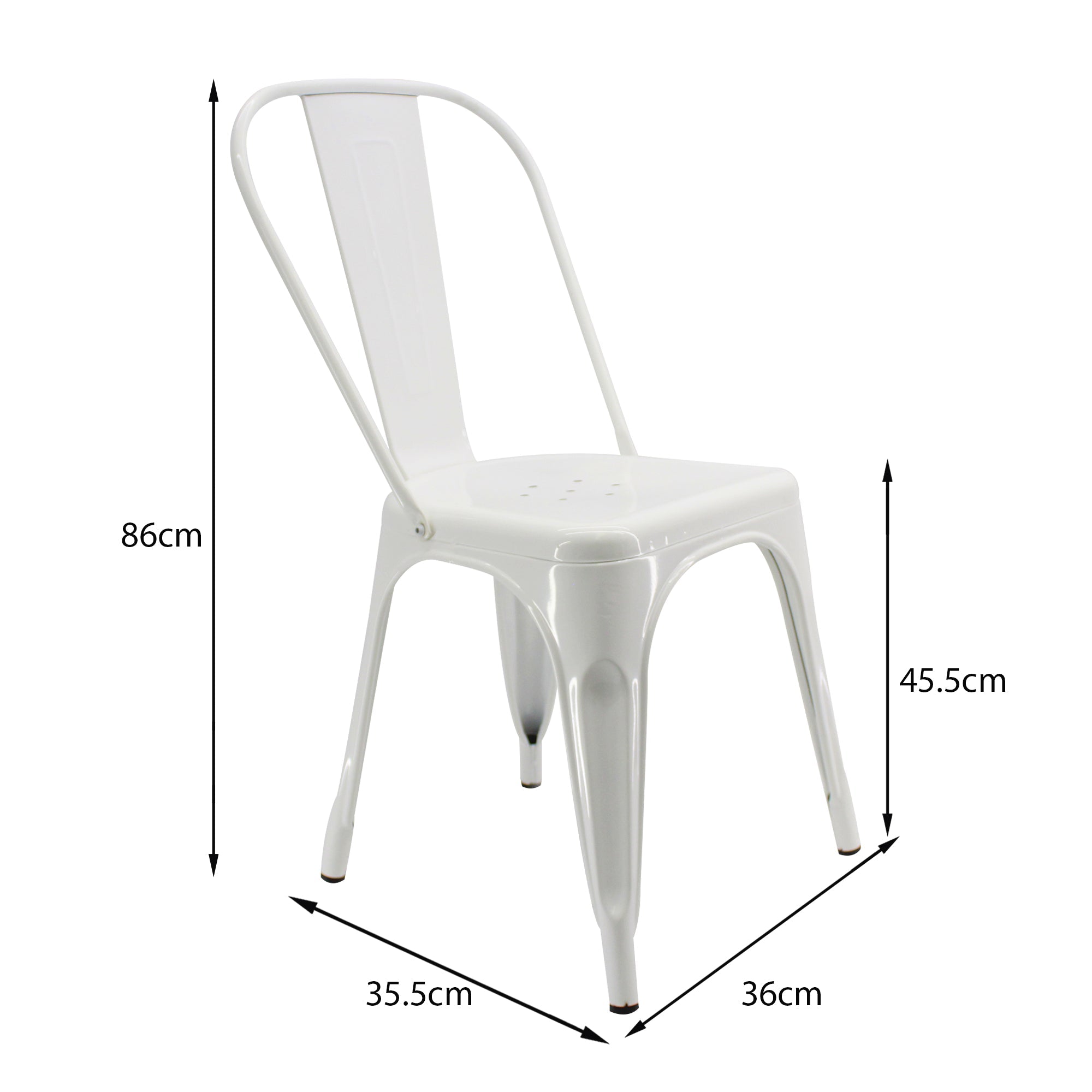 SILLA TITAN TIPO TOLIX BLANCA BOXBIT