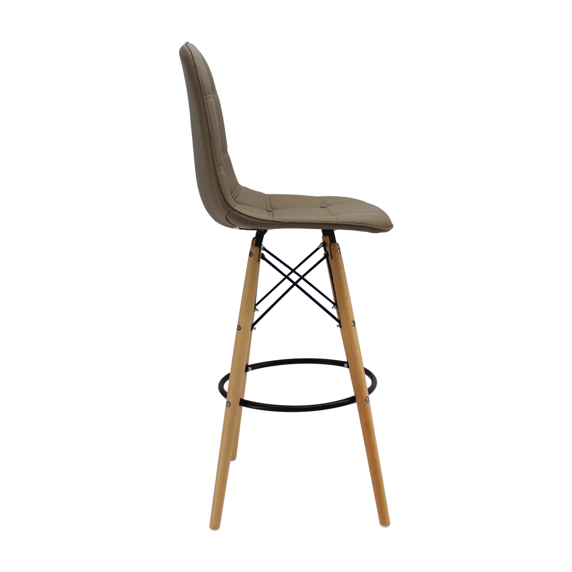 SILLA DKR BOTONES BAR TIPO EAMES BEIGE BOXBIT