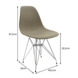 SILLA DKR METAL TIPO EAMES BEIGE BOXBIT