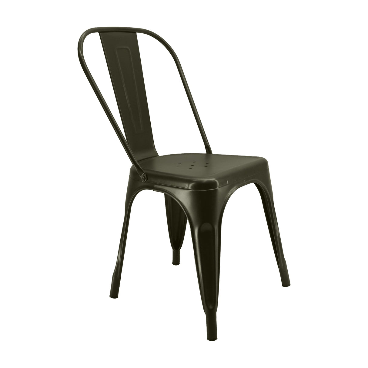 Silla TITAN Tipo Tolix VERDE MILITAR BoxBit