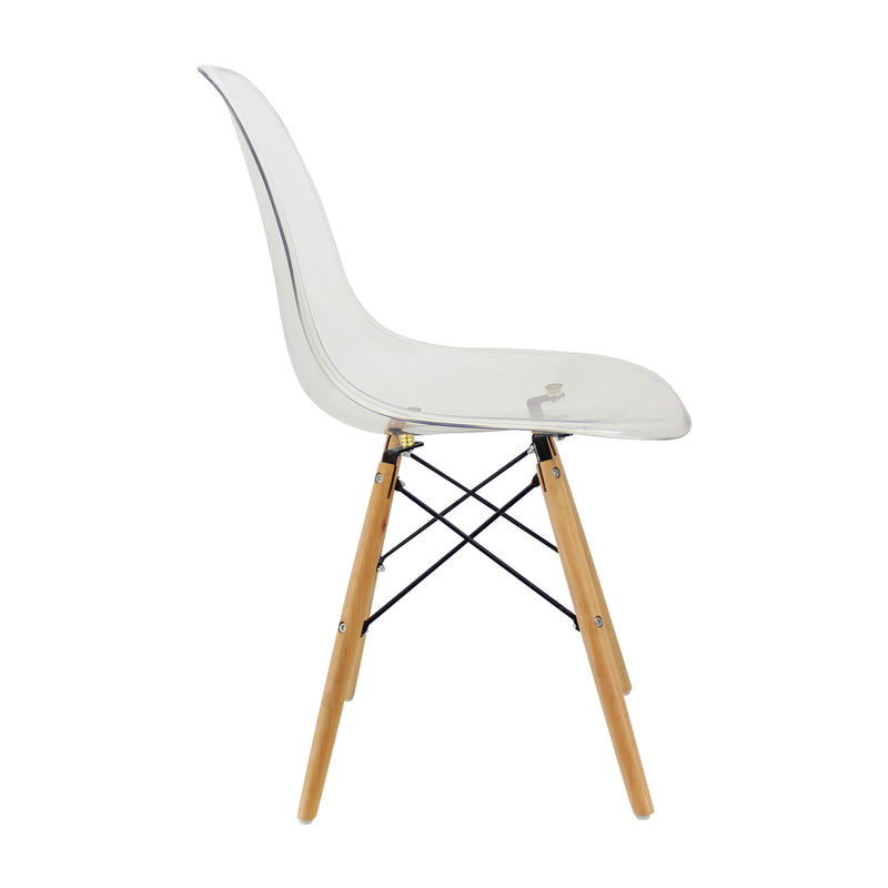 COMEDOR REDONDO TAPA BLANCA MÁS 4 SILLAS DKR PC