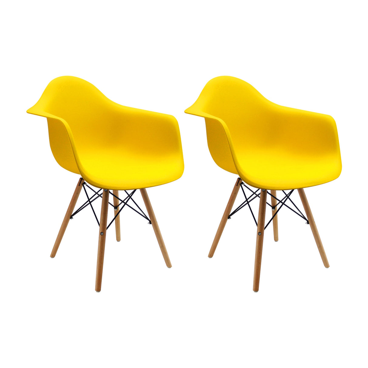 SET X 2 SILLAS DKR CON BRAZOS AMARILLAS BOXBIT