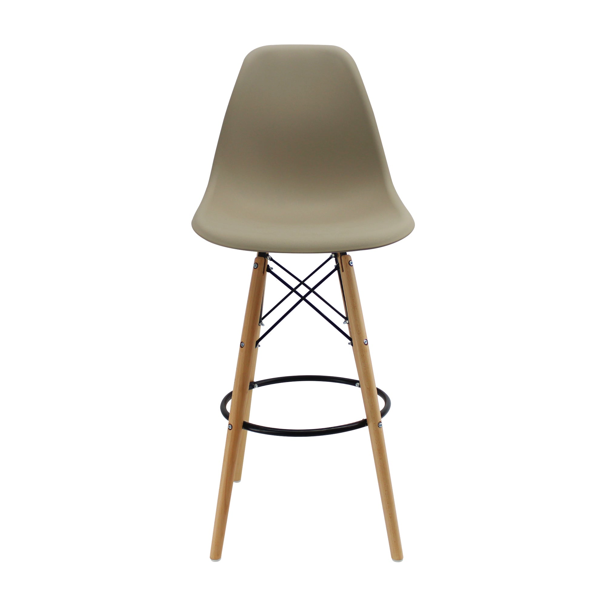 SET X 2 BUTACOS DKR BAR TIPO EAMES BEIGE BOXBIT