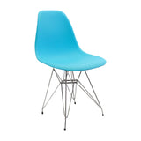 SILLA DKR METAL TIPO EAMES AZUL BOXBIT