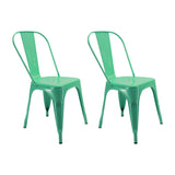SET X 2 SILLAS TITAN TIPO TOLIX VERDE MENTA BOXBIT