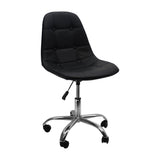SILLA DKR BOTONES CON RUEDAS NEGRAS BOXBIT