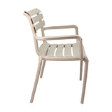 SILLA EXTERIOR VENECIA CON BRAZOS BEIGE BOXBIT