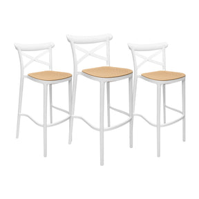 Set x3 Sillas Plats Barra Blanca — Boxbit