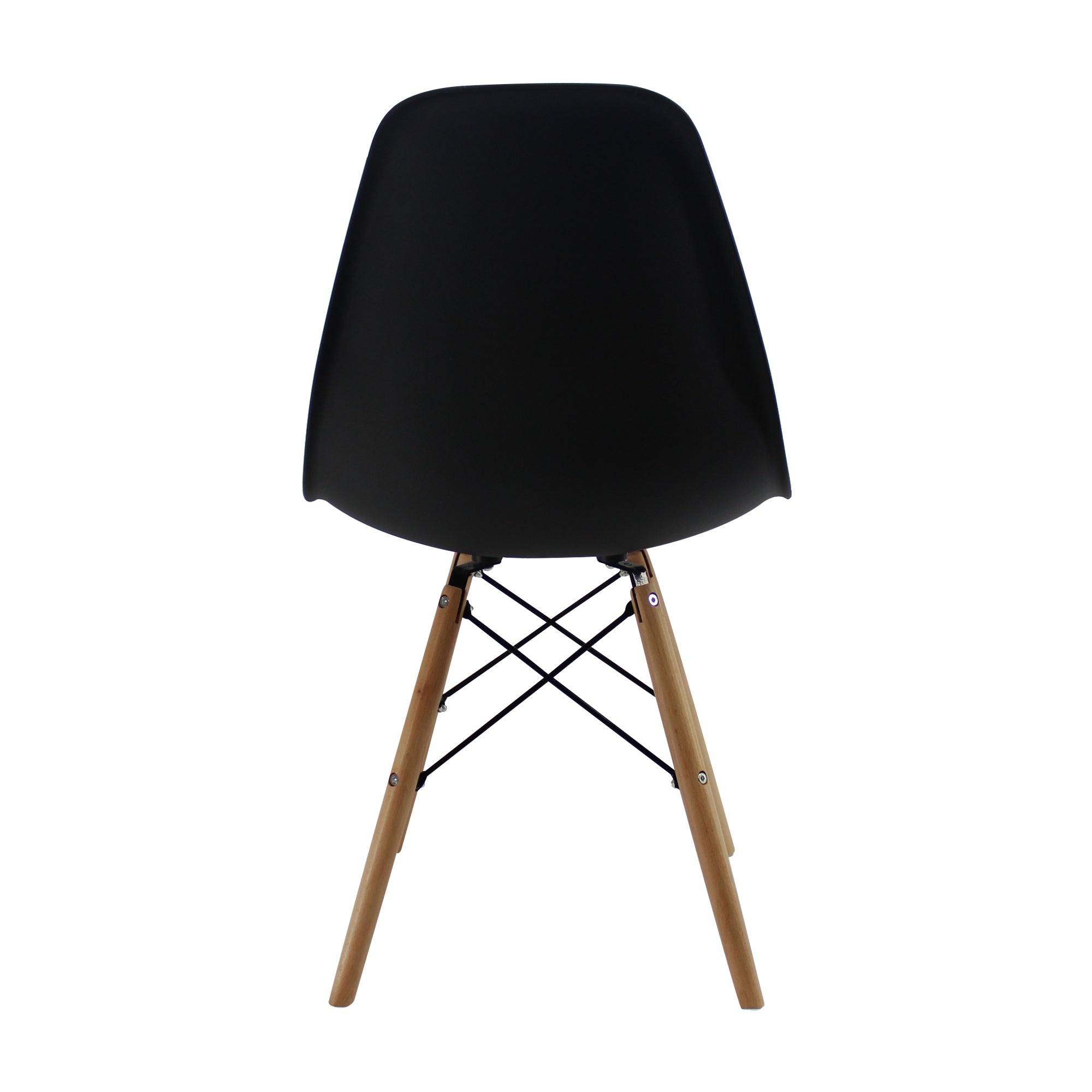 SET X 4 SILLAS DKR TIPO EAMES NEGRAS BOXBIT