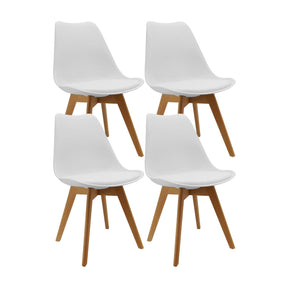 Set x4 Sillas Joly Blancas — Boxbit