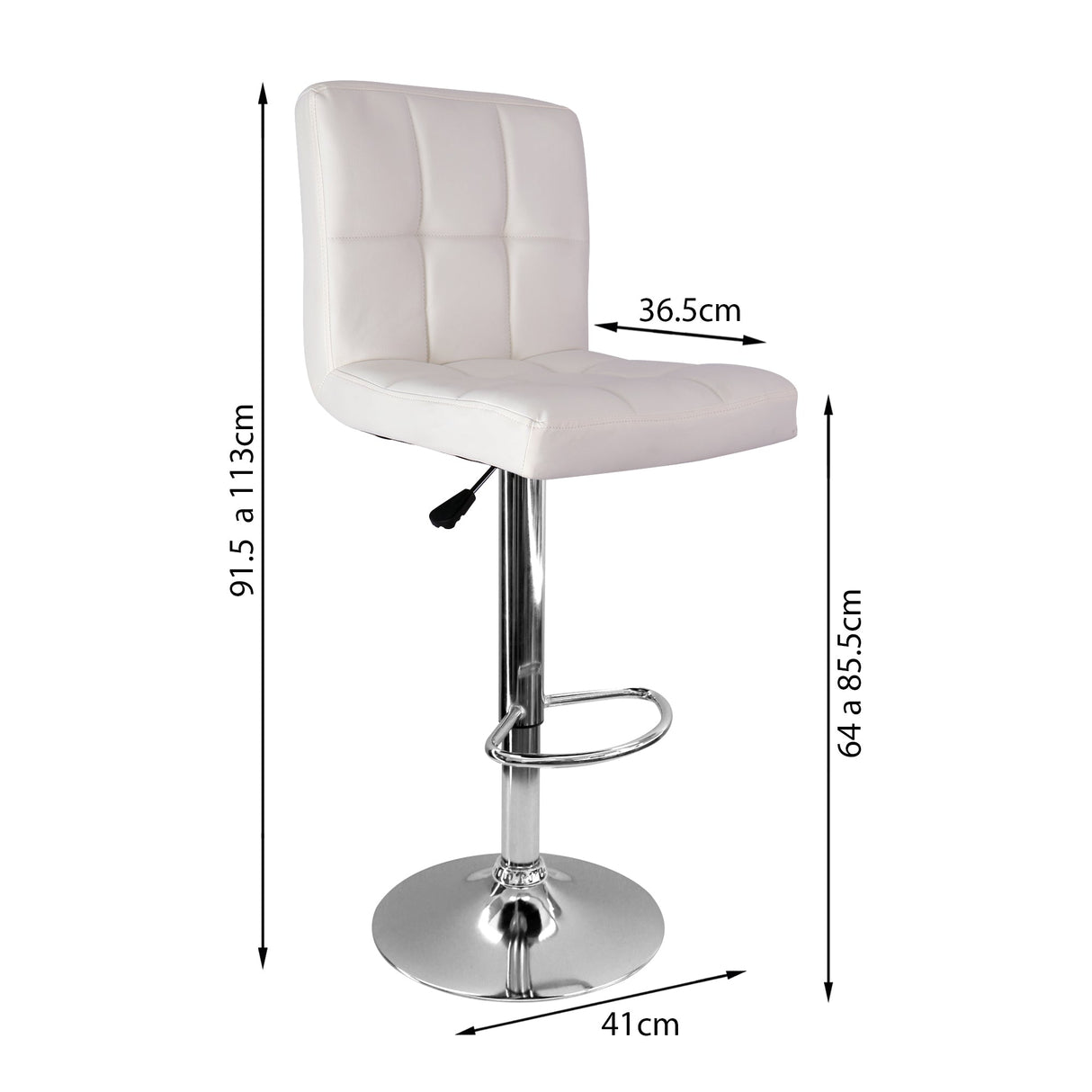 SILLA CONFORT BAR BLANCA BOXBIT