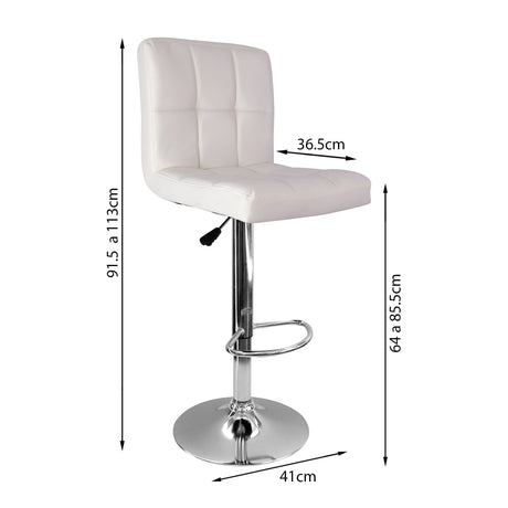 Silla Confort Bar Blanca BOXBIT
