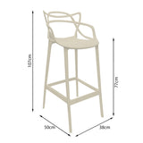 SET X 3 SILLAS SOLNA BARRA BEIGE BOXBIT