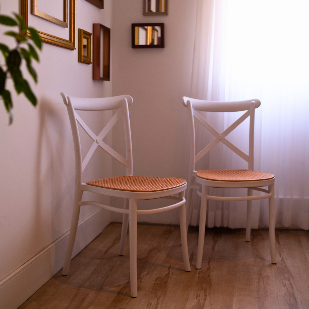 SET X 4 SILLAS PLATS BLANCA BOXBIT