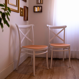 SET X 4 SILLAS PLATS BLANCA BOXBIT