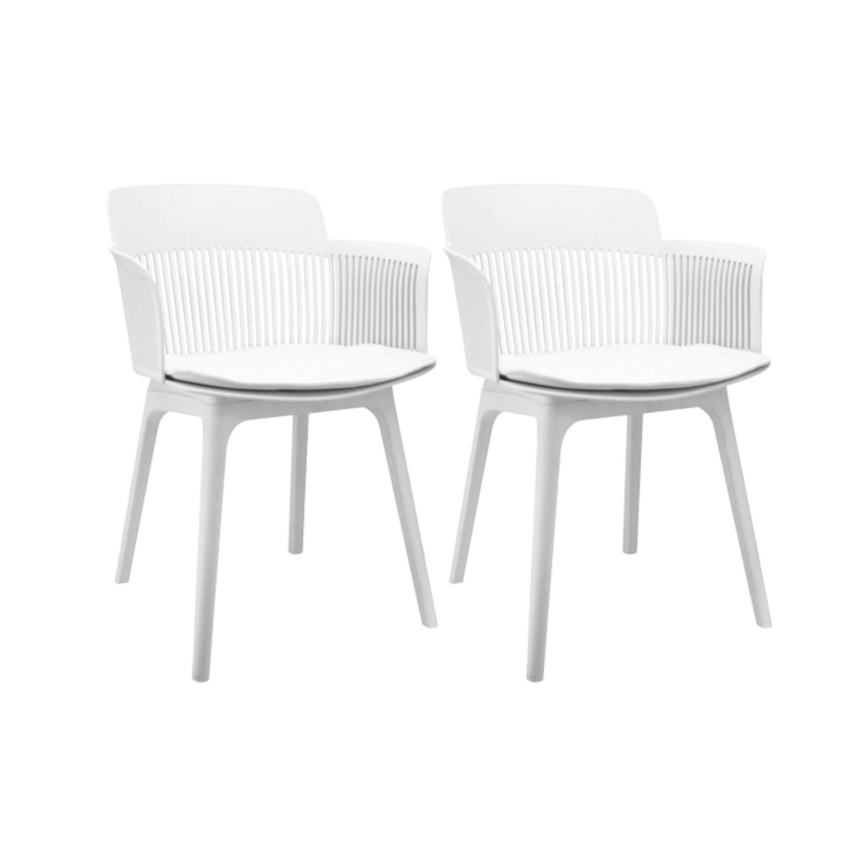 SET X 2 SILLAS MENA BLANCAS BOXBIT