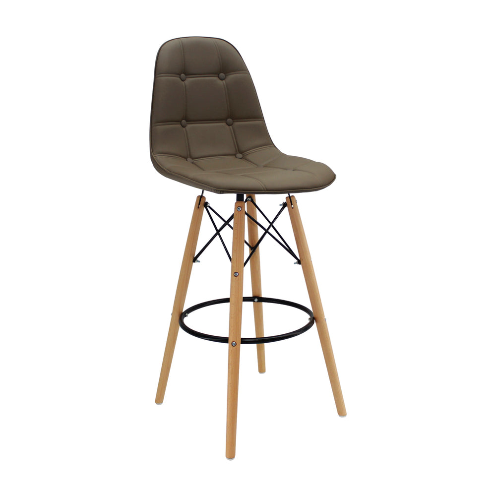 SILLA DKR BOTONES BAR TIPO EAMES BEIGE BOXBIT