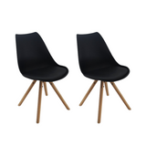 SET X 2 SILLAS ATLAS NEGRA BOXBIT