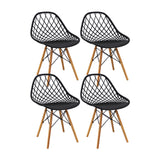 Set x 4 Sillas KAILA Negras BoxBit