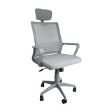 SILLA OFICINA LYON ALTA GRIS BOXBIT