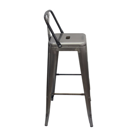 Butaco Alto Titan Metal Rustic detalle — Boxbit